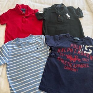 Polo by Ralph Lauren Kids Polo & Tee Set - Red, Black, Light Blue, Navy